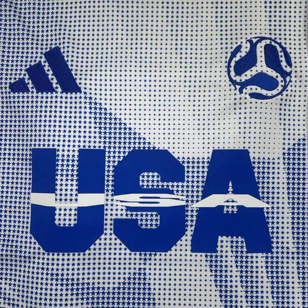 Adidas USMNT 2026 FIFA World Cup USA Jersey White Blue JI7635 Men's M NWT